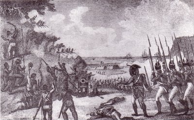 The 24th Regiment storming the Cape in 1806